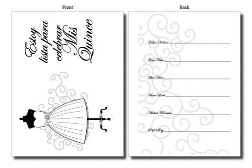 quinceanera invitations quinces cards bilingual spanish